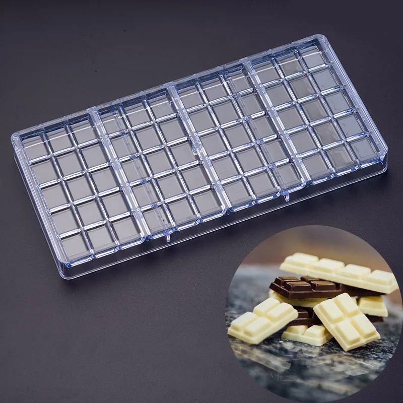 

Chocolate Mold Transparent Hard Chocolate Maker Fondant Polycarbonat DIY Diamond Candy Mold Cake Mousse Mould Baking Tools