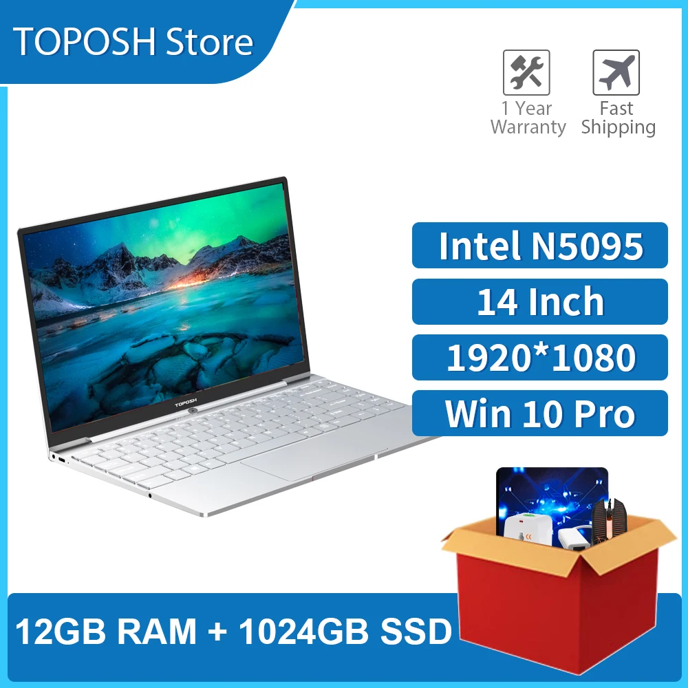 

DDR4 12 Гб ОЗУ ТБ SSD 14 дюймов ноутбук Intel N5095 Windows 10 Pro четырехъядерный клавиатура с подсветкой 1920x108 0 портативный ноутбук компьютер ПК