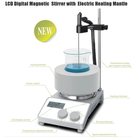 IKEME магнитная мешалка 100 мл 250 мл 500 мл 1000 мл