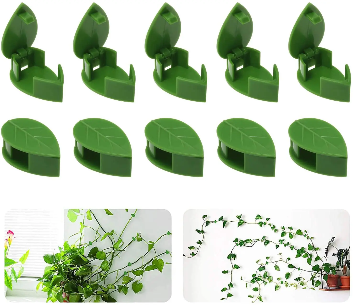 

Plant Stand 10/50pcs Clip Vine Climbing Sticky Hook Self-adhesive Plant Fixer Stent Plant Bracket Invisible Wall Rattan Clamp