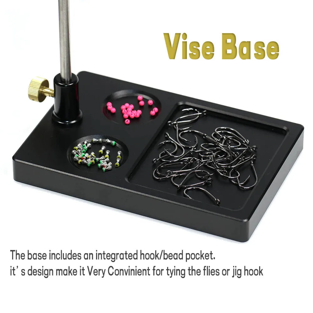 

Functional Fly Tying Vise 360-degrees 19*18*12cm Fly Tying Tool Rotation Fly Fishing Flies For Hook Size Range