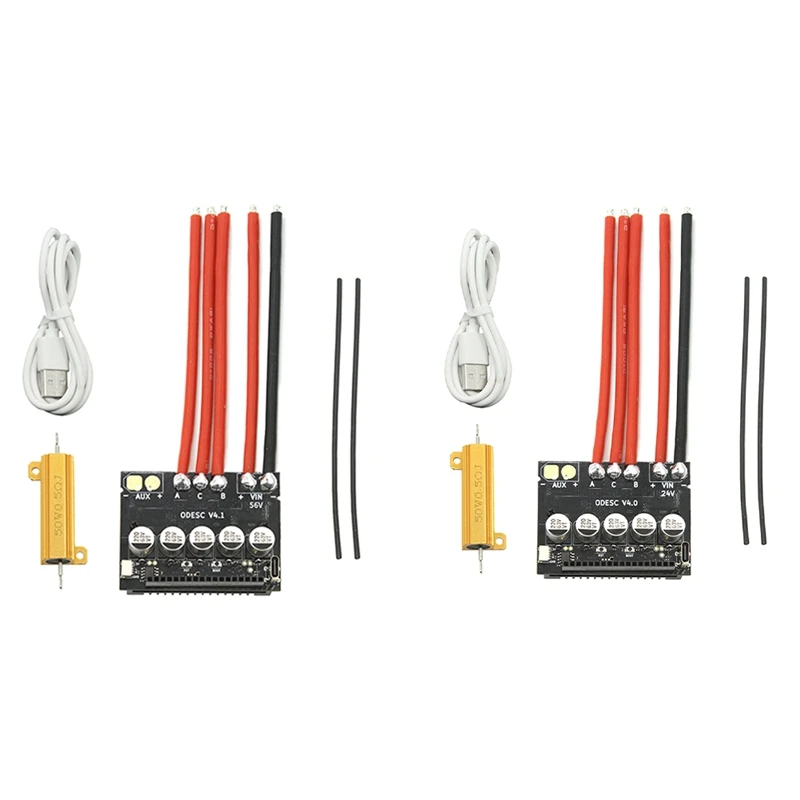 ODESC V4.1 56 В 120 А Плата драйвера бесщеточного двигателя высокой мощности FOC BLDC на