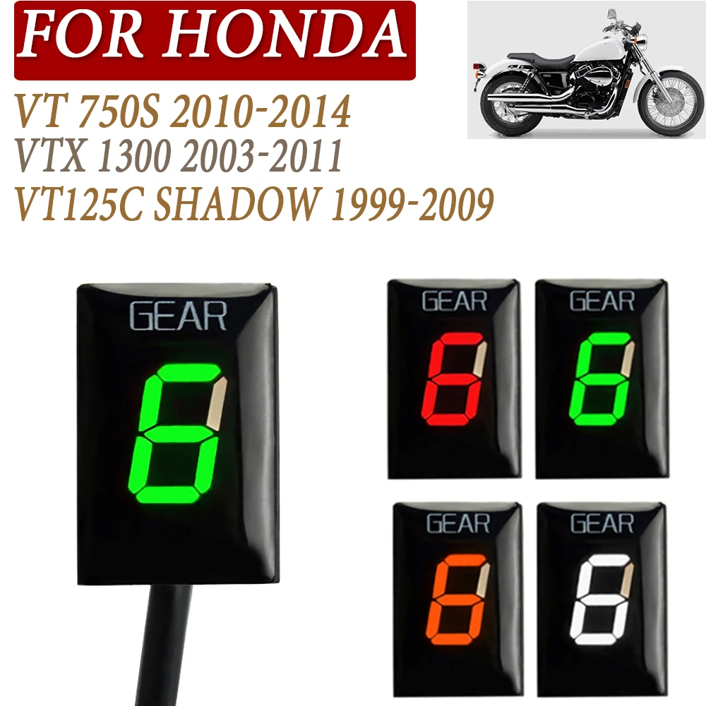 Индикатор скорости мотоцикла 1-6 для HONDA VTX 1300 2003 - 2011 VT 125 C VT125C Shadow 1999 - 2009 VT750S 2010 2014