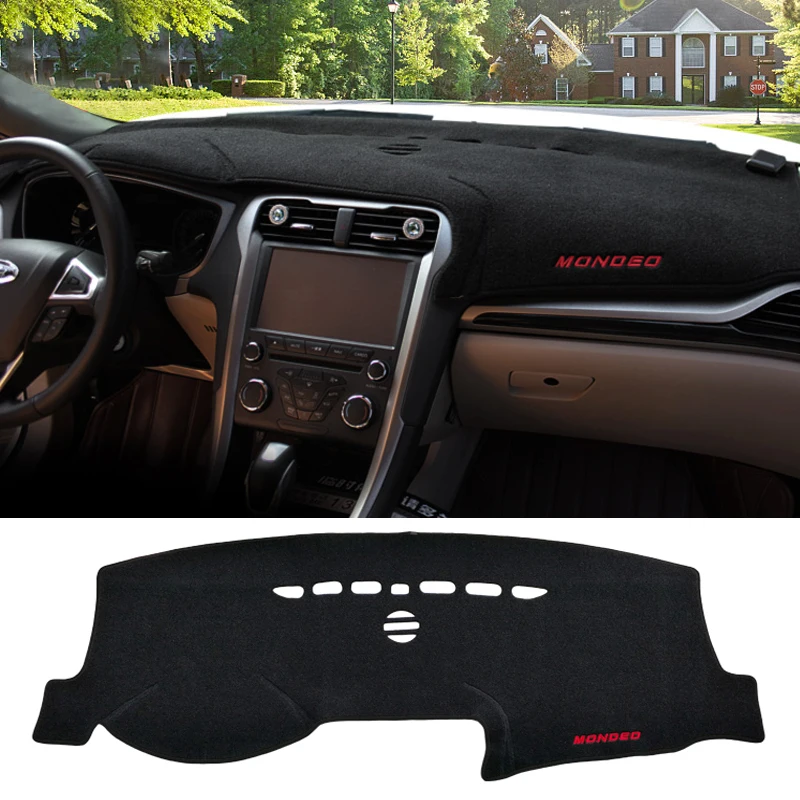 

Для Ford Mondeo 5 MK5 Fusion 2013 2014 2015 2016 2017 2018 2019 крышка приборной панели автомобиля избегайте световых ковриков протектор автоаксессуары