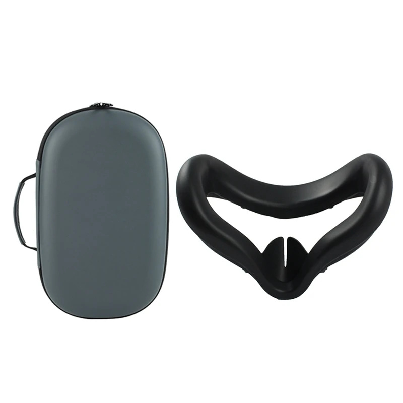 

1 шт. Дорожный Чехол для переноски водонепроницаемая сумка для хранения и 1 шт. Мягкий силиконовый чехол для глаз с защитой от пота