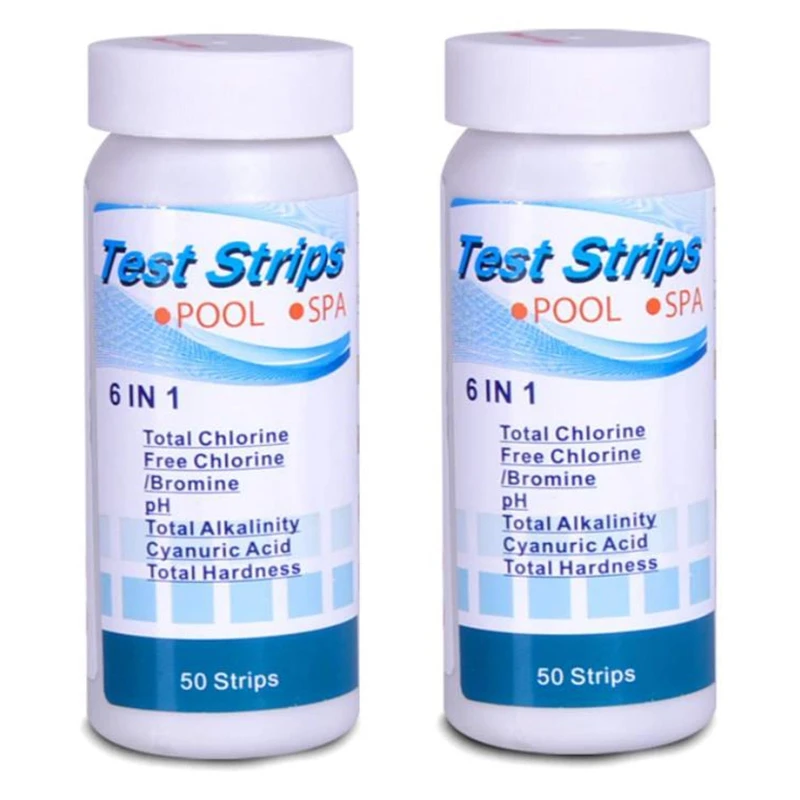 

Pool Test Strips,6 In 1 Test Strips,Whirlpool PH Test Strips,Pool Water Water Tester For Drinking Water,Water Test Paper