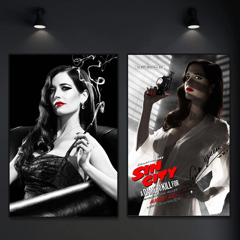 

Sin City Poster Quentin Tarantino Hot Classic Movie Wall Art Picture Vintage Canvas Print Living Room Home Decor Painting Cuadro