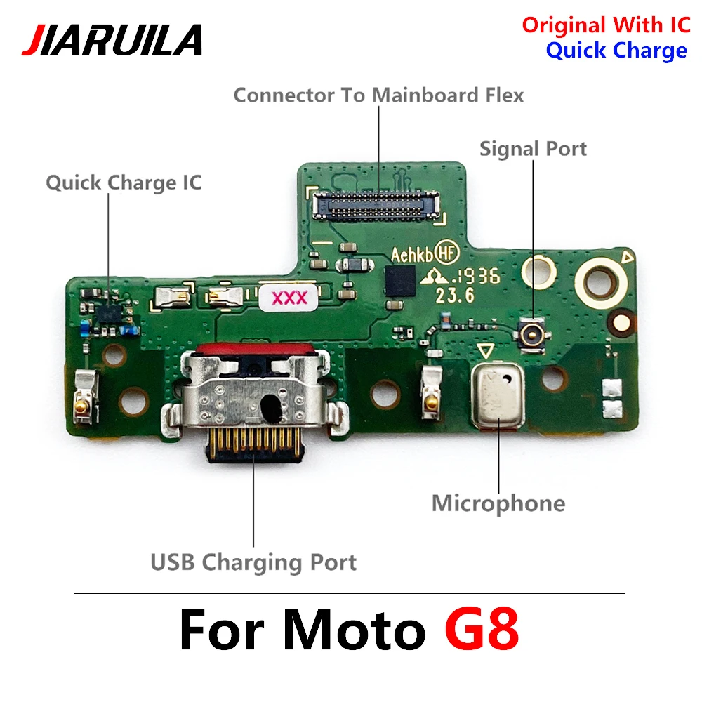 

100% Original For Moto G8 USB Charging Port Dock Charger Plug Connector Board Flex Cable