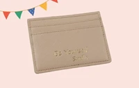 letter genuine leather minimalist wallet card holder initial monogram be yourself smile purse card case present