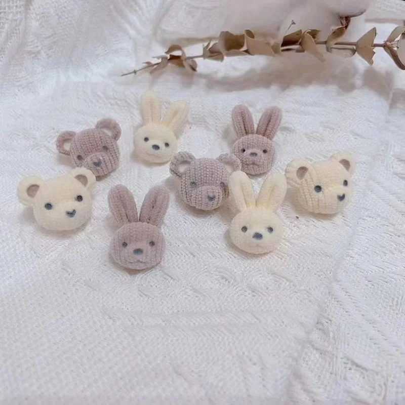 Модные серьги-гвоздики для женщин милые серьги в виде кролика медведя животных