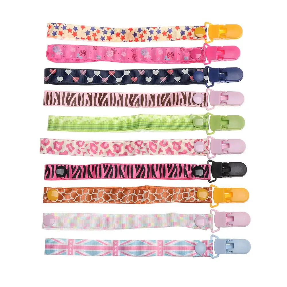 

New Colorful Pacifier Chain Adjustable Length Baby Teething Dummy Clips Anti-drop Rope Nipple Strap Soother Chew Toy Accessories