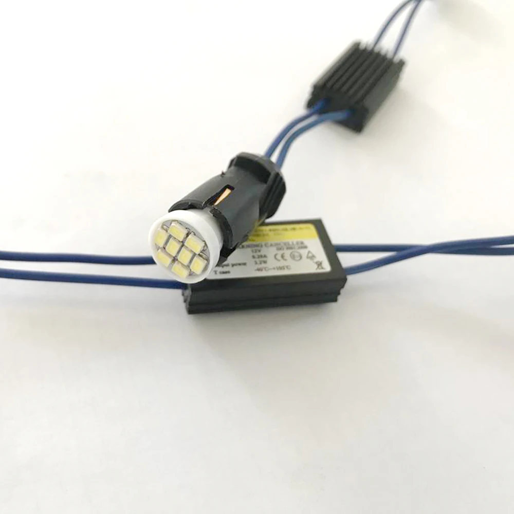 

100Pcs 12V LED Warning Canceller Decoder Car Lights OCB Load Resistor Module T10 W5W 501 192 168 Canbus No Error Cable