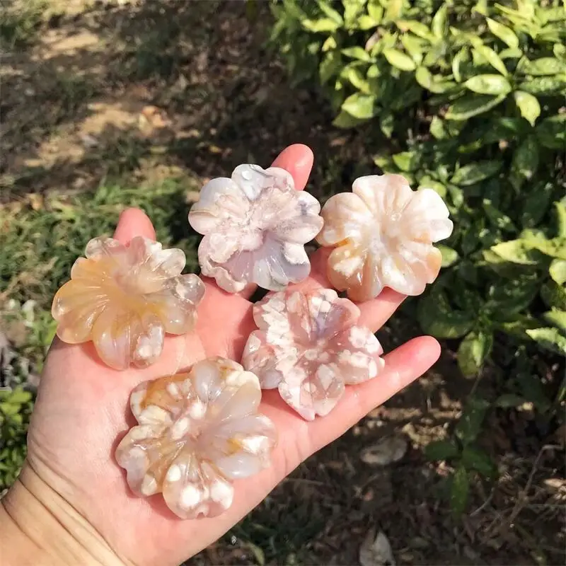 

Натуральный розовый цветок, искусственный кварцевый кристалл хорошего качества, вишневый цвет, агат, сердце, кулон, подарок, 1 шт.