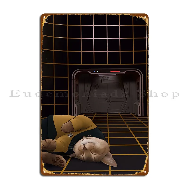 

Fallen Cat Metal Plaque Poster Garage Pub Pub Designer Plaques Tin Sign Poster