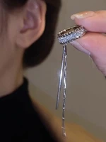 ear cuffs stud earrings all in one ear clips french versatile unpierced earrings shiny high quality zircon jewelry