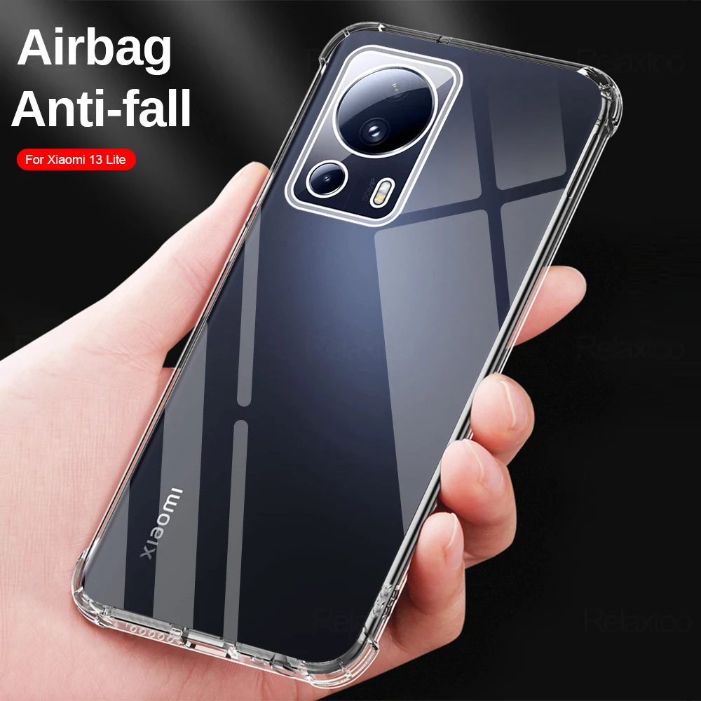 

Clear Case For Xiaomi 13 Lite Mi 13Lite Luxury Soft Silicone Transparent Phone Cover for Xiaomi13Lite