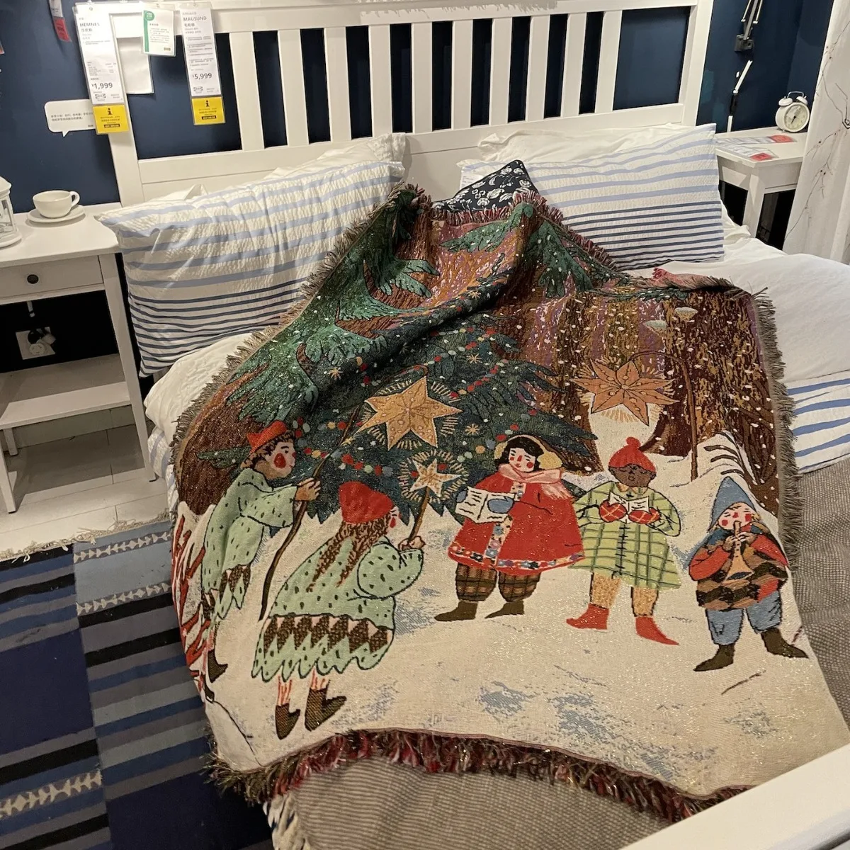 Рождественское декоративное одеяло