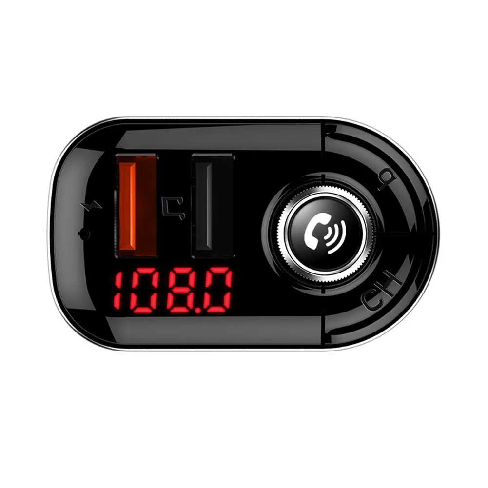 

Автомобильное зарядное устройство PD с двумя USB-портами, 18 Вт, светодиодный mp3-плеер, 12 В/24 В, 3,1 А, аудиопередатчик, Bluetooth 5,0, Автомобильный плеер...