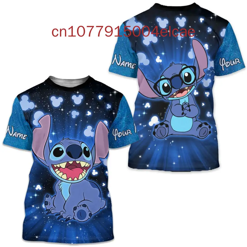 Персонализированная Ститч Ohana значит семья Lilo &amp Stitch 3D футболка