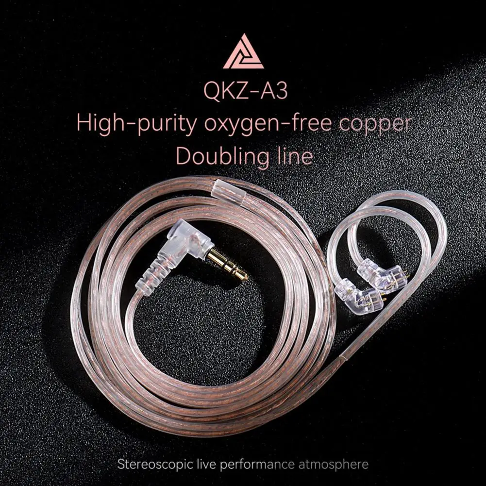 

QKZ A3 аудио AUX кабель полезный штекер воспроизведения аудио линии 3,5 мм расширение гарнитуры аудио линия Замена для наушников