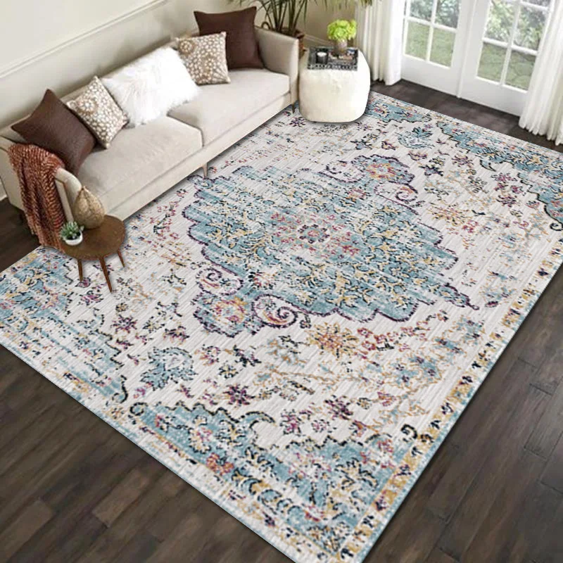 

Boho Rug Carpet Bedroom Area Rug Living Room Bedside Anti-Slip Rugs Playing Mat European Rugs Alfombra Para Cocina Tapetes