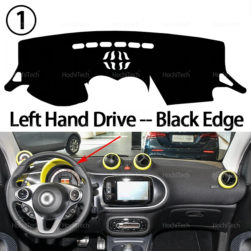 

Чехол на приборную панель для Smart Fortwo III 453 серии C453 A453 2014-2024 2025, антигрязный коврик, солнцезащитный козырек, защитный коврик для приборной панели, аксессуары