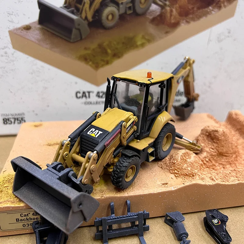 Литая под давлением модель автомобиля DM масштаб 1:50 CAT 420F2IT погрузчик Muddy Edition