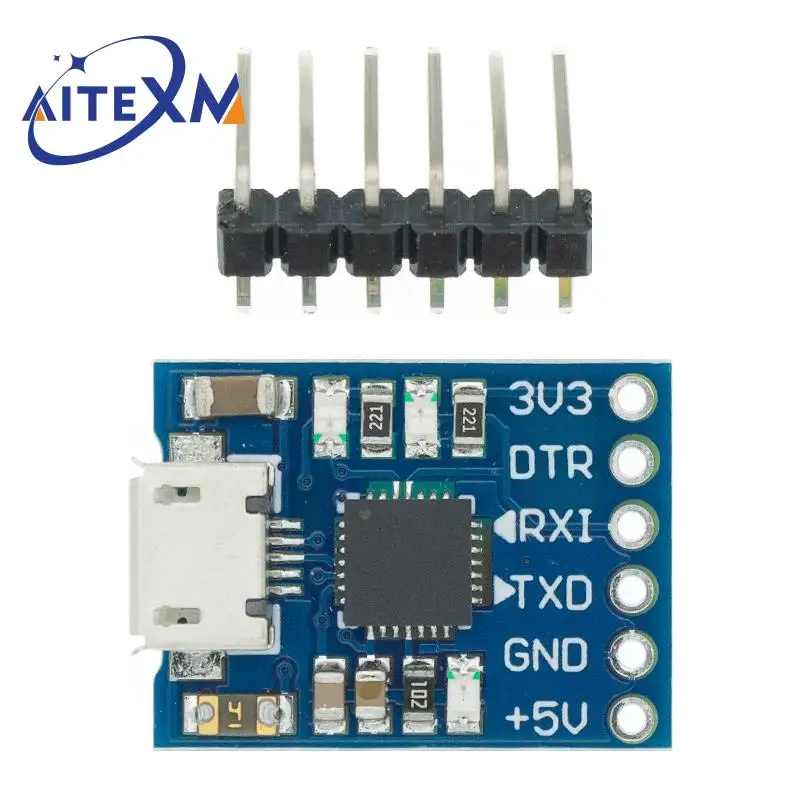 5-контактный разъем CP2102 USB 2 0 для UART TTL модуль последовательный преобразователь STC
