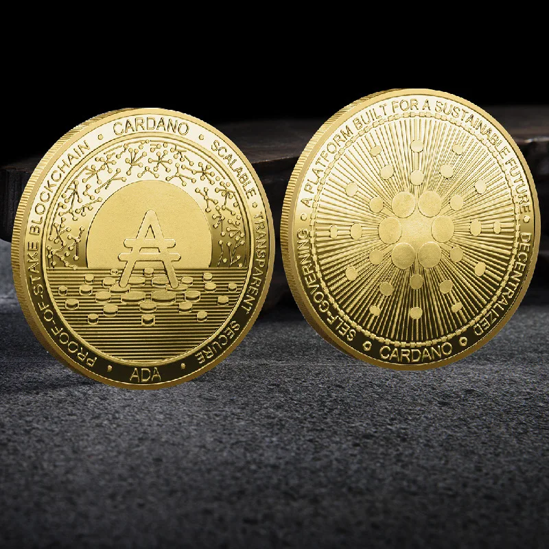 

Cardano Crypto Coin Physical Cryptocurrency Coin Gold Plated Commemorative Coin Souvenirs and Gifts Home Decorations