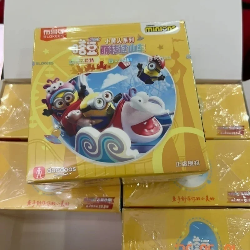 Оригинальные игрушки-сюрпризы Blokees Minions: серия Doudou Nest, милые миньоны на аттракционе-американских горках, настольное украшение, подарок, игрушки в таинственной коробке (art.: 3920db33134ee) - 3920db33134ee