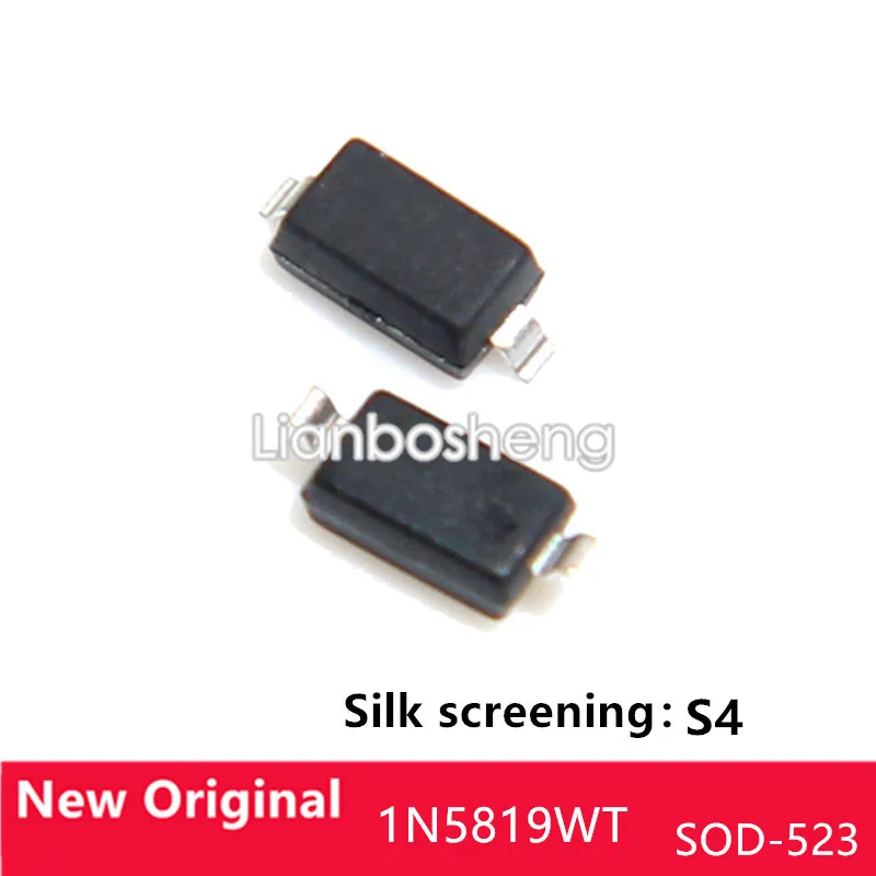 

100 шт. 1N5819WT 1N581 9 экран S4 0603 SOD-523 SMD диод Шоттки