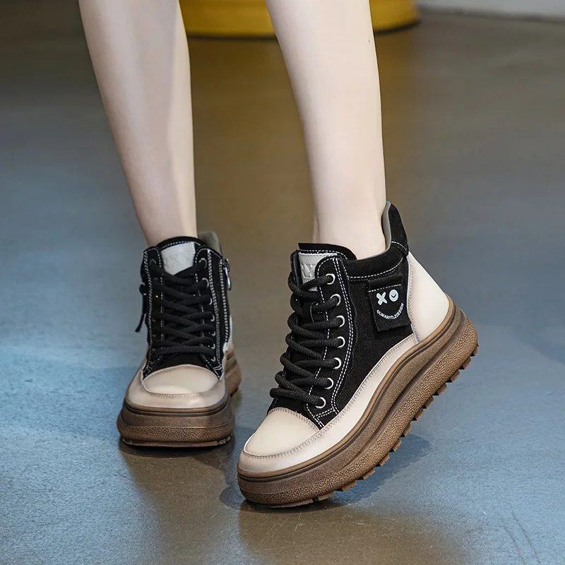 DRKANOL/женские короткие ботинки ручной работы в стиле ретро зимняя теплая обувь