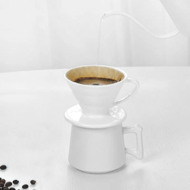 Керамическая капельная Кофеварка V60 V-образный капельный фильтр для кофе
