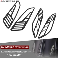 motorcycle accessories aluminium headlight cover front head light grille shell protector for vespa sprint primavera 150 all year