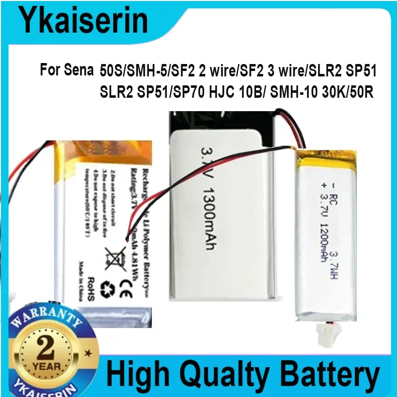 Для SENA50S SENASF2 SMH-5 SMH-10 Сменный аккумулятор для Sena 50S SF2 SLR2 SP51 SMART HJC 10B аккумуляторы +