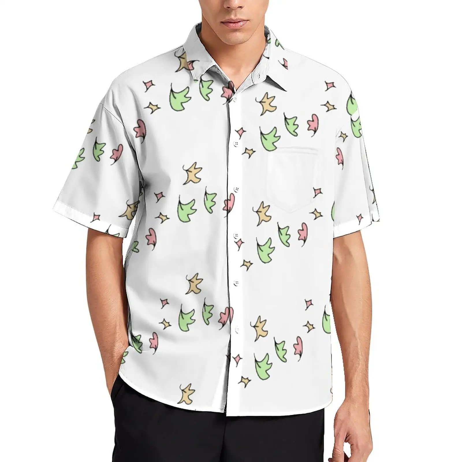 

Heartstopper Charlie And Nick Hi Blouses Romantic Comedy Fly Casual Shirts Hawaiian Short-Sleeve Fashion Oversize Vacation Shirt