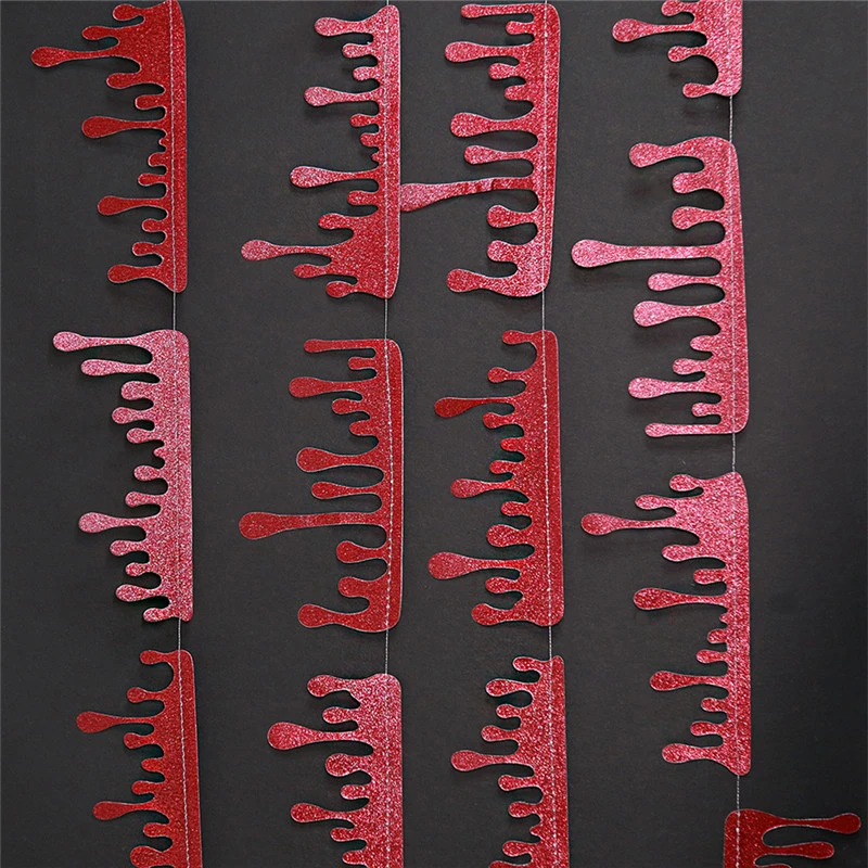 

Кровавый подвесной баннер на Хэллоуин, украшение страшного дома с привидениями, гирлянда с красной кровью, баннер, флаги, принадлежности дл...