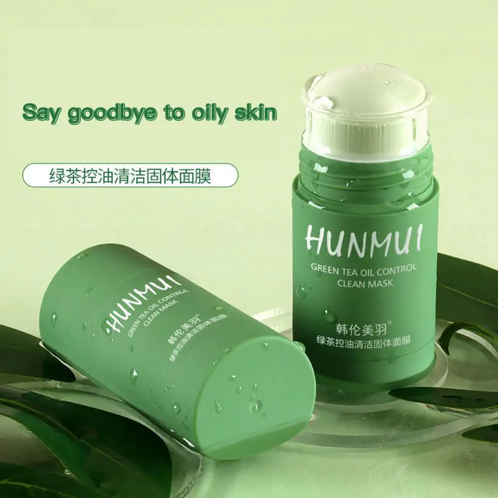 

Green Tea Solid Mud Mask Moisturizing Oil Control Smearing Mud Mask Deep Cleansing Shrink Pores Remove Blackhead Acne Skin Care