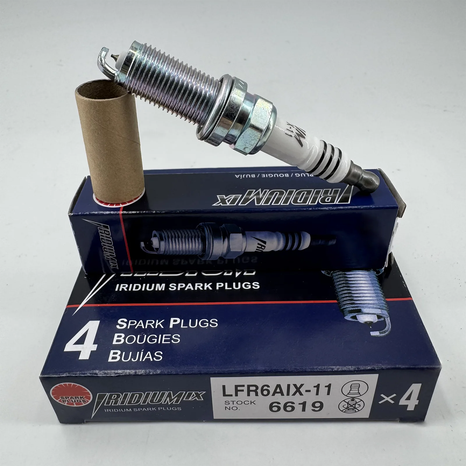 4 шт. 90919-01233 LFR6AIX-11 иридиевая свеча зажигания для Toyota FJ CRUISER HIACE RUNNER Lexus IS LS RX GX GS Land Rover