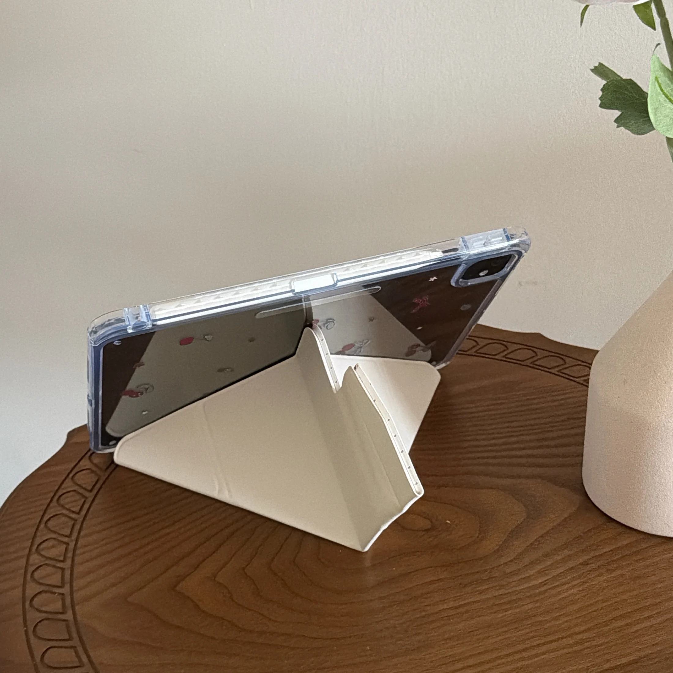 Симпатичный складной чехол для планшета с рисунком вишневого цвета для iPad 11-го10-го9-го поколений, Air 54, Mini 65, Pro 11 дюймов с держателем для стилуса (art.: 3920dab8372ef) - 3920dab8372ef