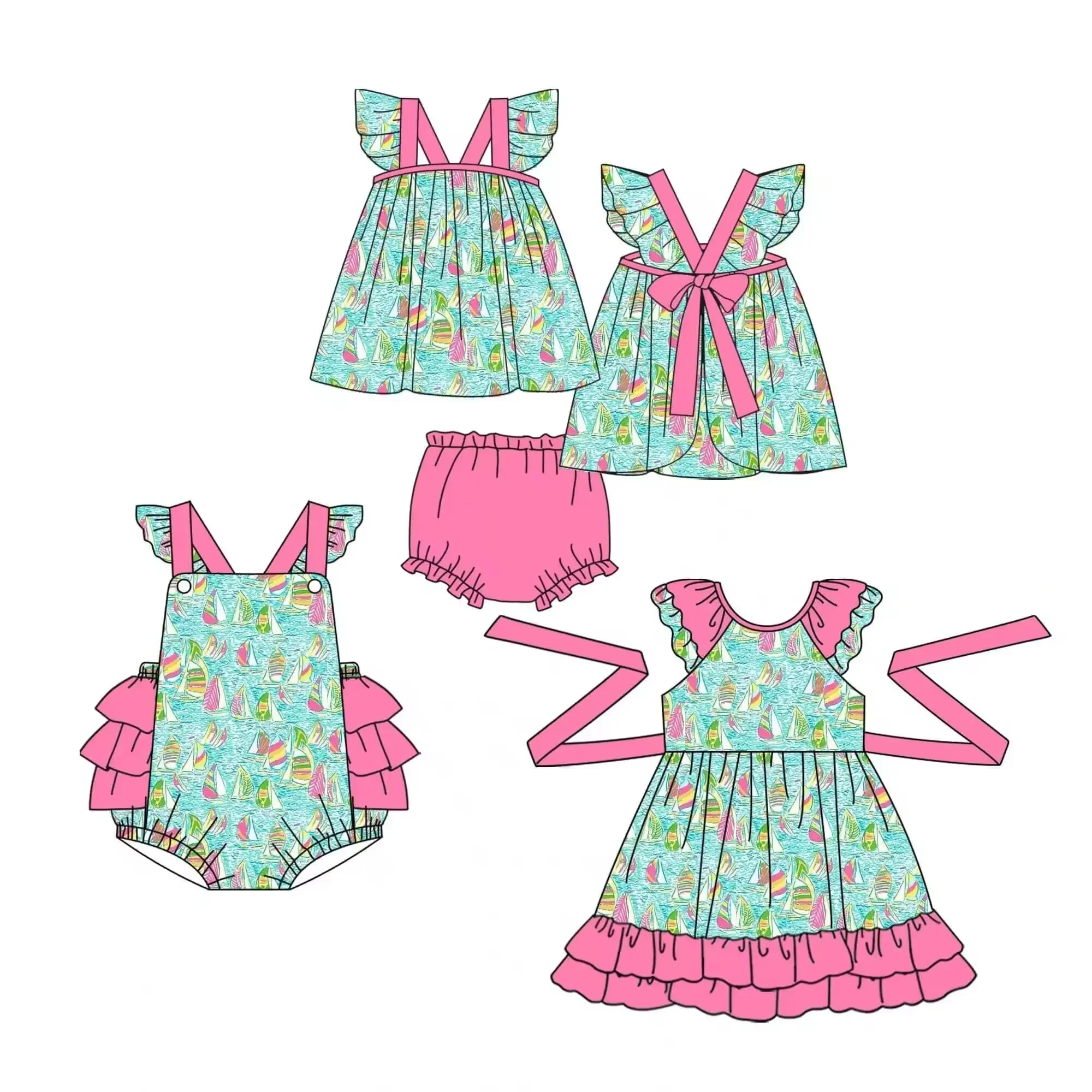 Новинка Лидер продаж детская одежда костюм для маленьких девочек с жемчугом