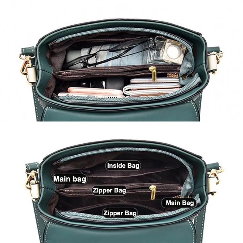 Female Handbag 2023 Trend Famous Designer Luxury Fashion Leather Shoulder Bag Ladies Crossbody Messenger Bag Bolsas Femininas