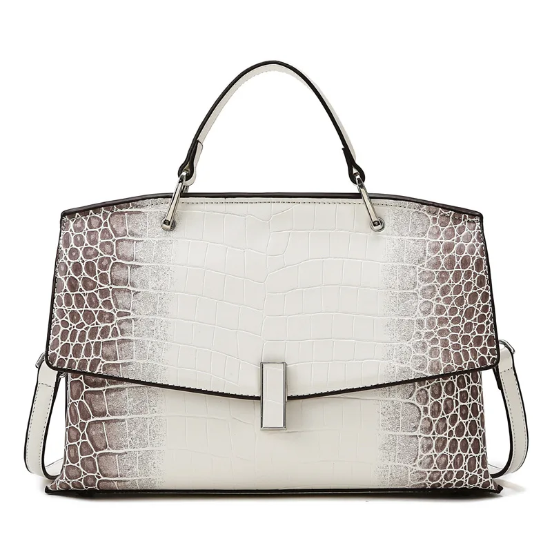 Top Quality Fashion Brand 100% Genuine Leather Women Bags 2023 New Crocodile Pattern Leather Tote Bags Women Purse And Handbags