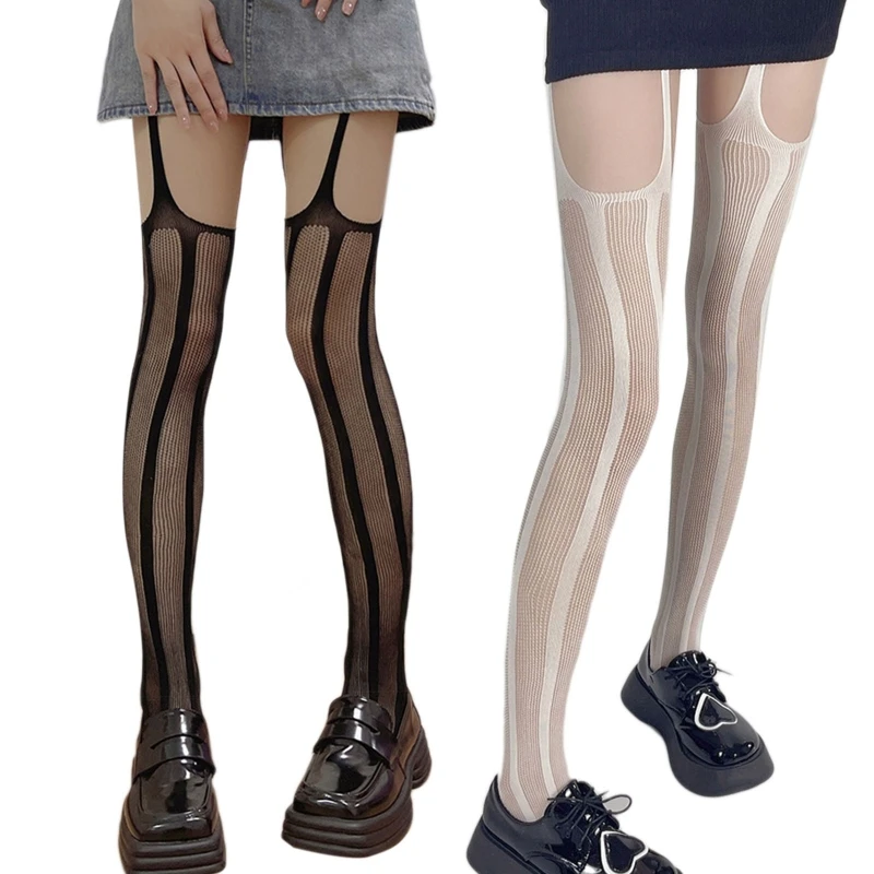 

Женские длинные ажурные чулки E9LC, сексуальные колготки, сетчатые колготки