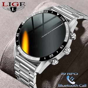 LIGE Bluetooth Answer Call Full Touch Screen Smart Watch Men IP67 waterproof Dial Call Smartwatch fo in India