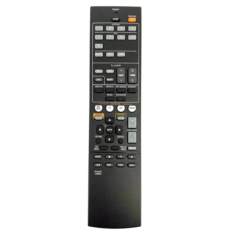 

Replacement for RAV521 RAV522 RAV463 Audio/Video Receiver Remote Control For RX-V377 YHT-4910U HTR-3067 AV Receiver