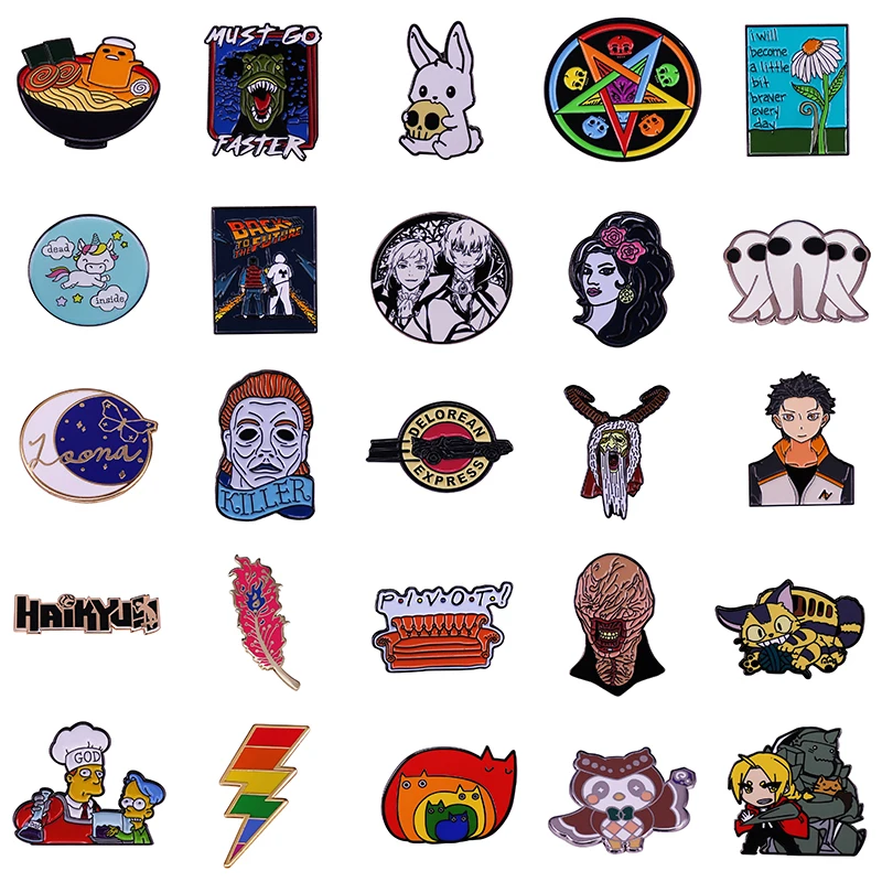 Радужная брошь значок музыкальной группы бижутерия для косплея эмалированная