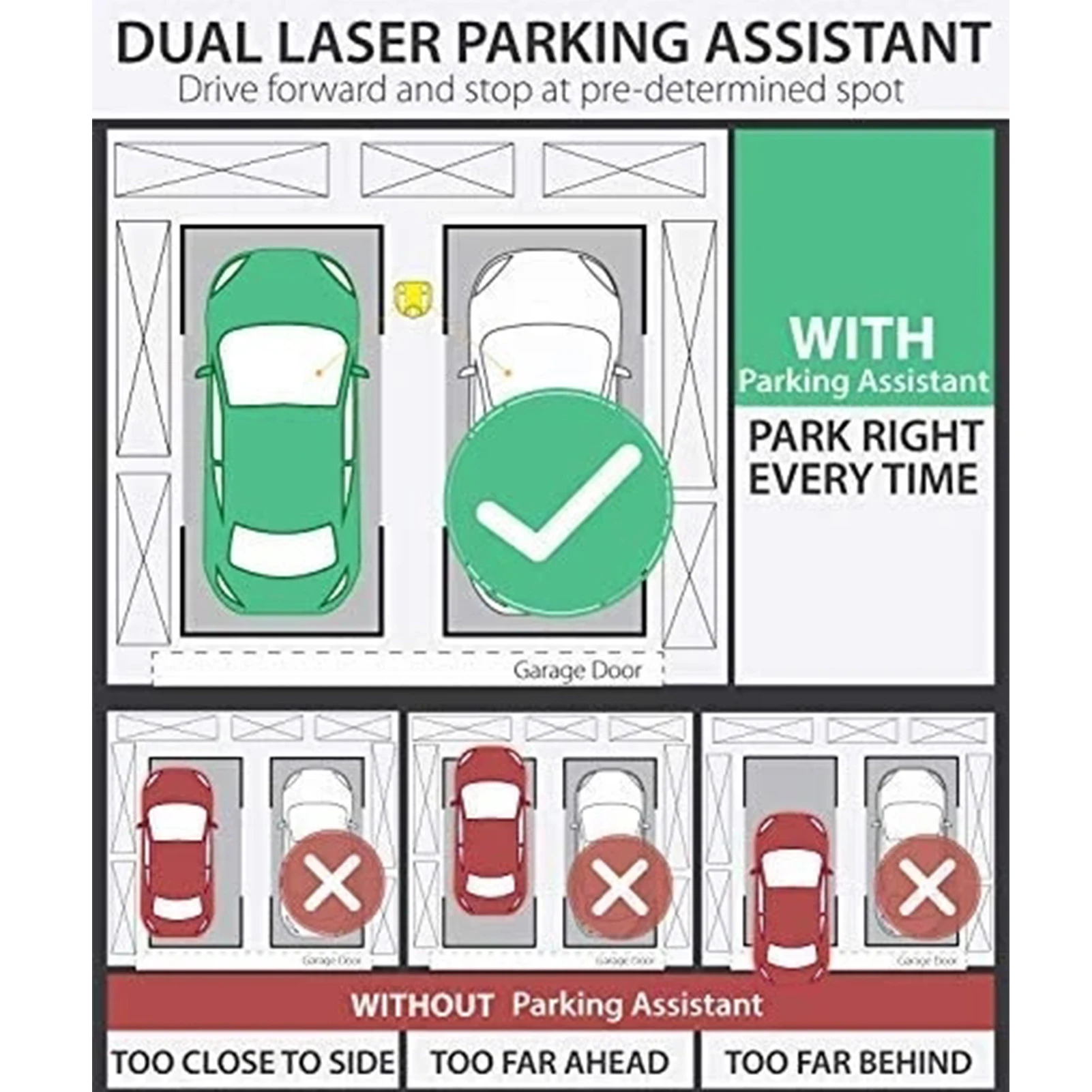 Двойной лазер для парка автомобилей вспомогательное устройство гаража на 360