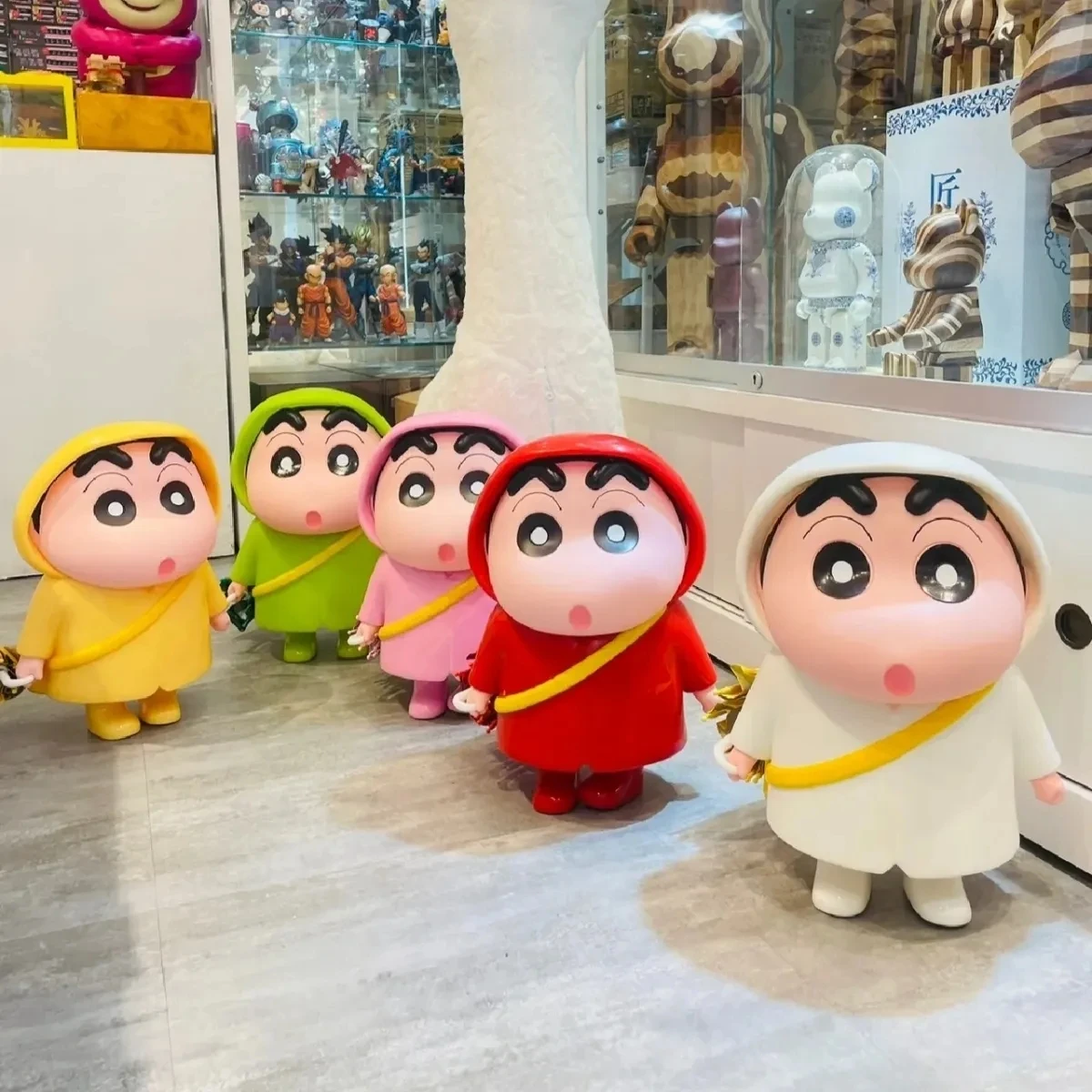 

40cm Crayon Shin-chan Figure Raincoat Large Model Peripheral Series Doll Collection Decoration Anime Limited Gifts