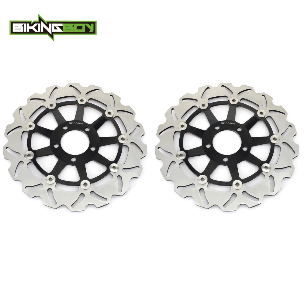 Передние тормозные диски BIKINGBOY для Ninja ZX6R 95-01 04-08 ZX9R 98 99 ZX12R 04 05 06 07 ZX900 90-98 GPZ 1100 94 95 96 97